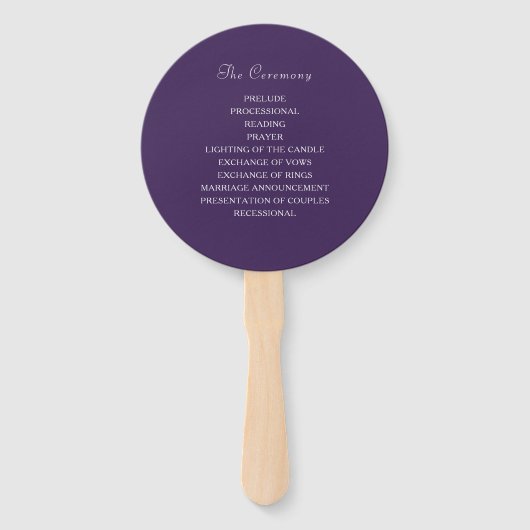 Selderijsterren en Mon String Light Wedding Handwaaier (Achterkant)