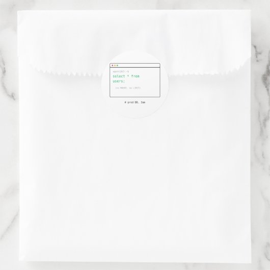 SELECT * FROM Users - Dev Sticker Gift (Tas)