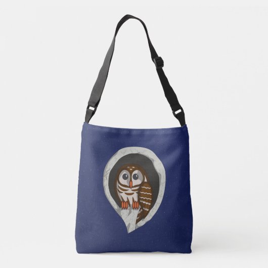 Selecteer de Owl All-Over-Print Bag Crossbody Tas (Achterkant)