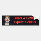 Selecteer een clown, bumpersticker (Voorkant)