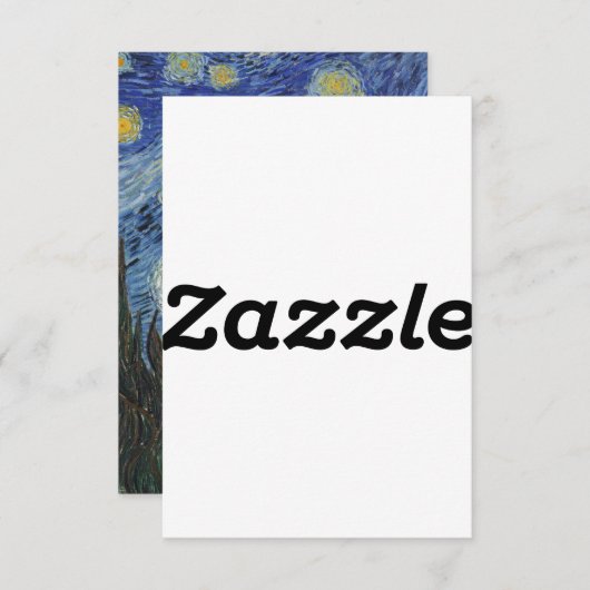 Selecteer Geen Kaart (Voorkant / Achterkant)