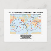 Selecteer hotspots over de hele wereld briefkaart (Voorkant)