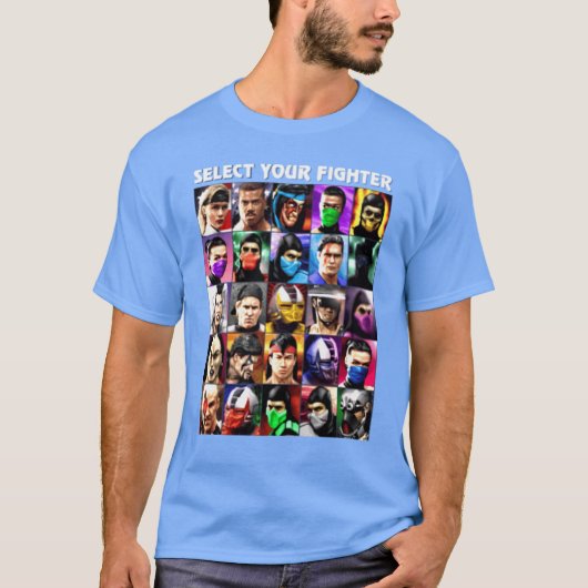 Selecteer je vechter UMK3 Mortal Kombat BlackNavy T-shirt (Voorkant)