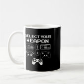 Selecteer Je Wapen Fun Videospel Shirt Controller Koffiemok (Links)
