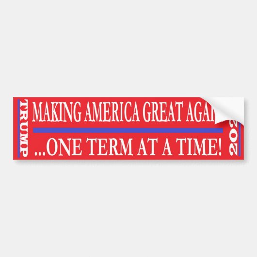 Selecteer President Trump Bumpersticker opnieuw (Voorkant)