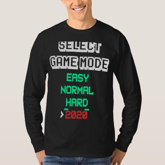 Selecteer Spelmodus 2020 Video Gamer T-shirt (Voorkant)
