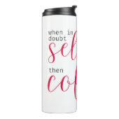 Selecteer Ster, Dan Koffie (voor Vrouwen in Techno Thermosbeker (Gedraaid links)