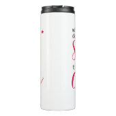 Selecteer Ster, Dan Koffie (voor Vrouwen in Techno Thermosbeker (Achterkant)