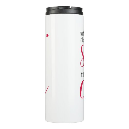 Selecteer Ster, Dan Koffie (voor Vrouwen in Techno Thermosbeker (Achterkant)