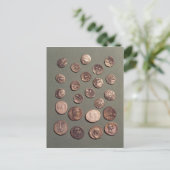 Selectie Celtische en Romeinse munten gevonden Briefkaart (Staand voorkant)