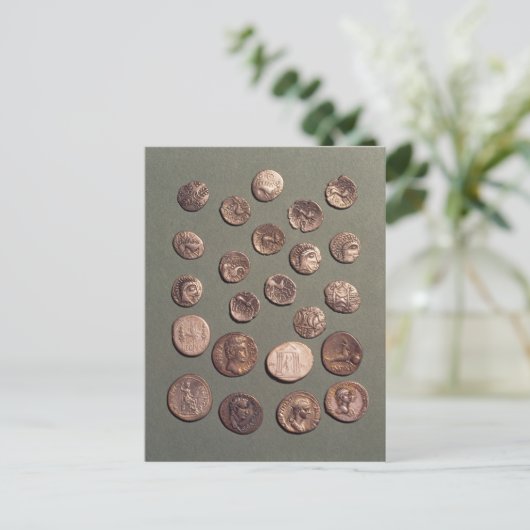 Selectie Celtische en Romeinse munten gevonden Briefkaart (Staand voorkant)