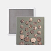 Selectie Celtische en Romeinse munten gevonden Magneet (Voorkant / Achterkant)