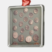 Selectie Celtische en Romeinse munten gevonden Metalen Ornament (Links)