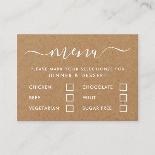 Selectie in het menu Eenvoudig script voor plattel (Voorkant)