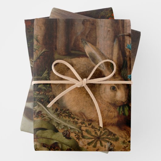 Selectie van bossen inpakpapier vel (In situ)