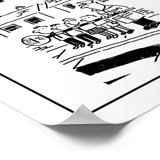 Selectie van Cartoons van het Man Funny Lollipop Poster (Hoek)