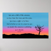 Selectie van desiderata poster (Voorkant)