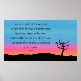 Selectie van desiderata poster