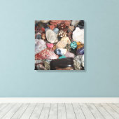 Selectie van gepolijst Rocks Canvas Afdruk (Insitu (Houten vloer))