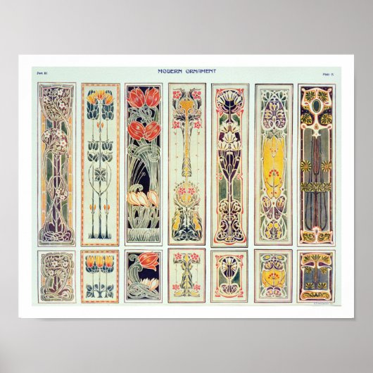 Selectie van paneeldesign, bord IX van "Modern Poster (Voorkant)