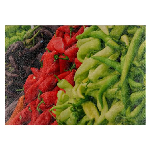 Selectie van pepers snijplank (Voorkant)