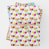 Selectie van snoepjes Suckers, zoethout, rolsnoepj Inpakpapier Vel (In situ)