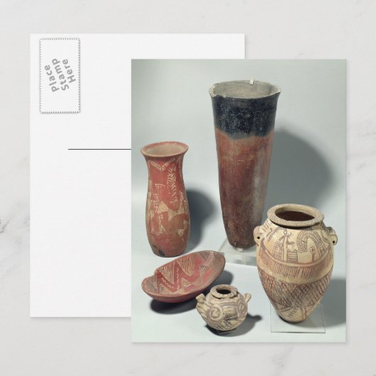 Selectie van vassen, Naqada I/II-periode, 4000-310 Briefkaart (Voorkant / Achterkant)