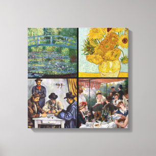Selectie van verschillende impressionistische mees canvas afdruk