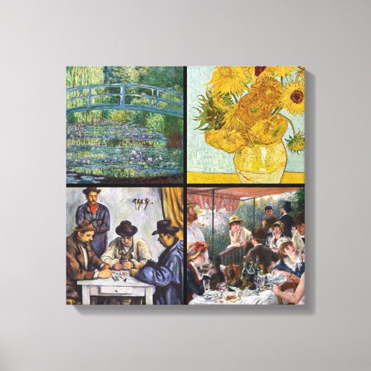 Selectie van verschillende impressionistische mees canvas afdruk (Voorkant)
