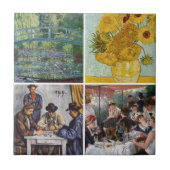 Selectie van verschillende impressionistische mees tegeltje (Voorkant)