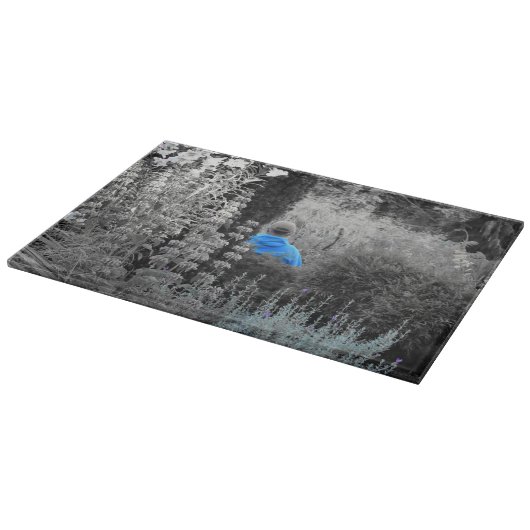 Selectief Blue Garden bezoeker snijplank (Hoek)