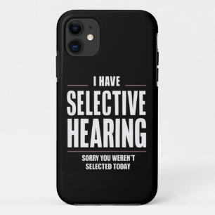 Selectief Gehoor Sorry Grappige Uitspraak Humorist Case-Mate iPhone Case