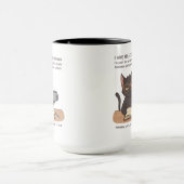 Selectief Gehoor Zwarte Kat – Sarcastische Humor Mok (Midden)