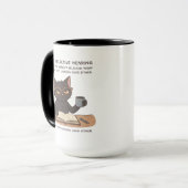 Selectief Gehoor Zwarte Kat – Sarcastische Humor Mok (Voorkant links)