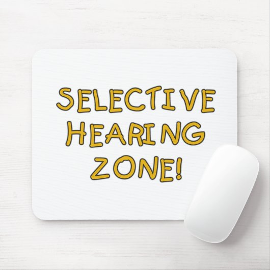 Selectief gehoorgebied overhemden en cadeaus muismat (Met muis)