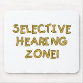 Selectief gehoorgebied overhemden en cadeaus muismat (Voorkant)