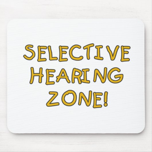 Selectief gehoorgebied overhemden en cadeaus muismat (Voorkant)