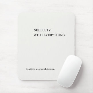 Selectief Met Alles Minimalistische Muurkunst Muismat