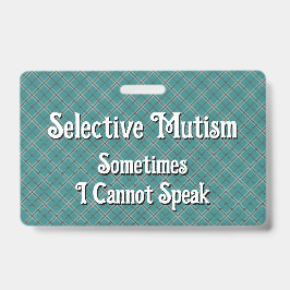 Selectief mutisme badge