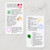 Selectief Mutisme Birthday Boy Visitekaartje (Voorkant / Achterkant)