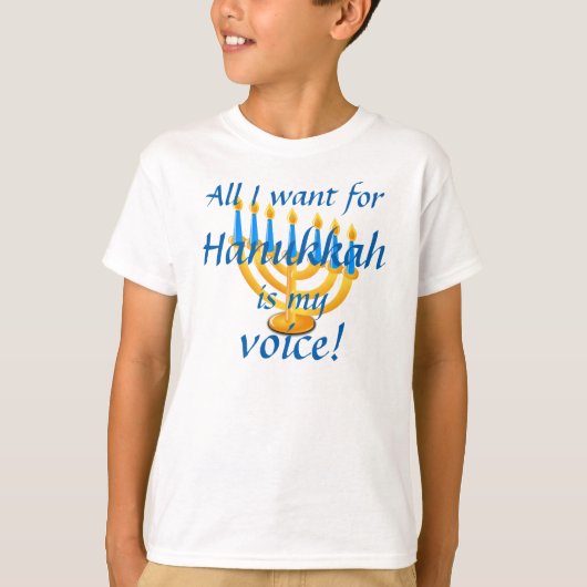 Selectief Mutisme Hanukkah T-shirt (Voorkant)