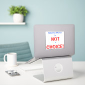 Selectief Mutisme Is Geen Keuze Sticker (Laptop op bureau)