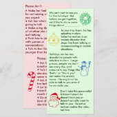 Selectief Mutisme Kerstmis Jongen Plat Kaart (Voorkant / Achterkant)