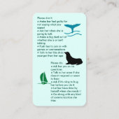 Selectief mutisme krijg samen meisje visitekaartje (Achterkant)