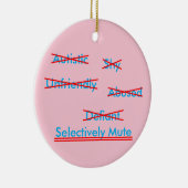 Selectief mutisme misverstand 1 Ornament (Rechts)