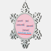 Selectief Mutisme Misverstand 1 Ornament (Rechts)