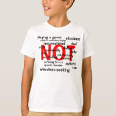 Selectief mutisme NIET T-shirt (Voorkant)