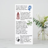 Selectief Mutisme Samenkomst Meisje Plat Kaart (Staand voorkant)
