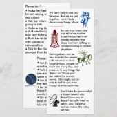 Selectief Mutisme Samenkomst Meisje Plat Kaart (Voorkant / Achterkant)