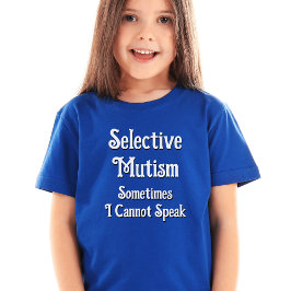 Selectief mutisme t-shirt